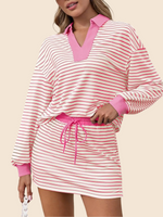 ?Women's Casual Striped Two-Piece Set