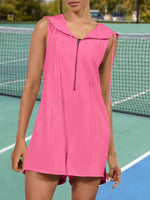 Women's Sleeveless Zippered Casual Jumpsuit