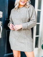 Women's long-sleeved sweater dress