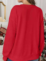 Women's Christmas Sequined Print Sweatshirt