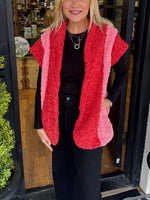 Women's Chic Color-Block Sherpa Gilet