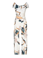 Women's Vintage Floral V-Neck Jumpsuit