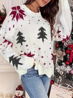 Women's Christmas Tree Snowflake Sweater