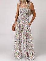Women's Boho Floral Jumpsuit