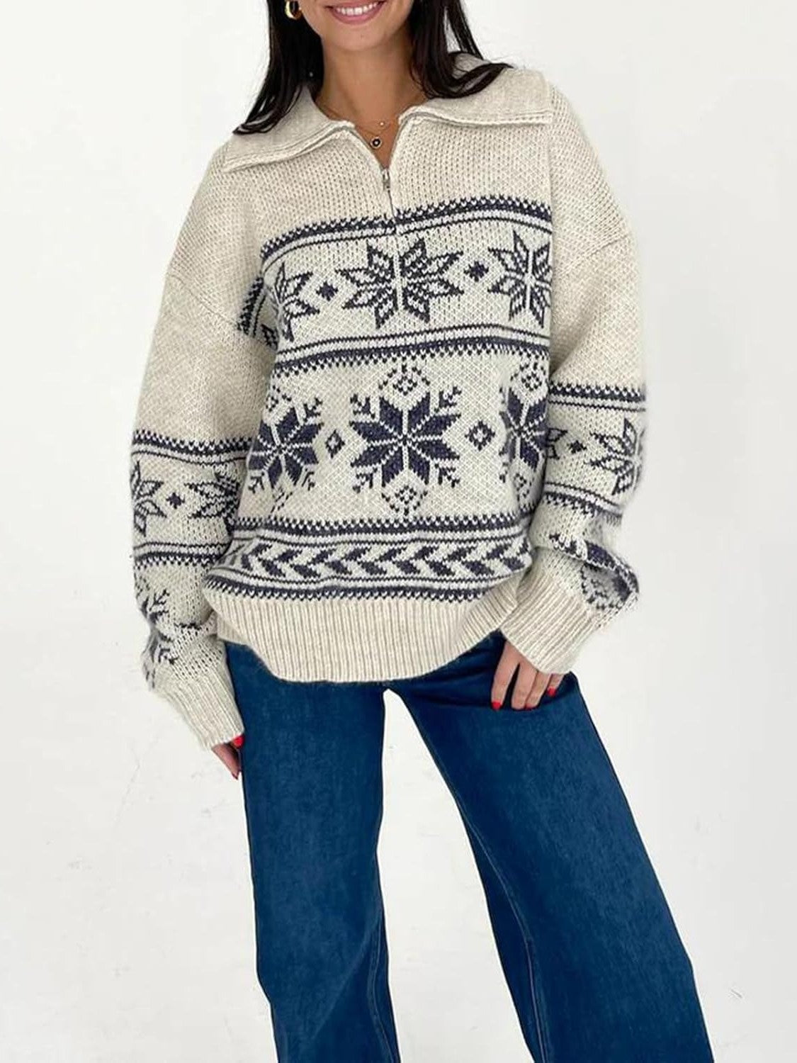 Women's Winter Snowflake Sweater