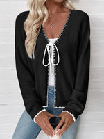 Women's Bow Tie Knit Cardigan