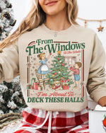 Women's ?¡ãDeck These Halls?¡À Christmas Sweatshirt