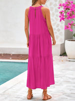 2026 Women's Boho Sleeveless Hollow Out Maxi Dress