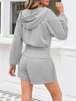 Women's Zip-Up Hooded Long Sleeve Jumpsuit
