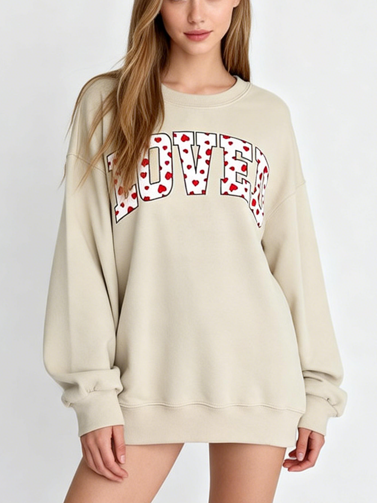Women's Valentine?¡¥s Loved Graphic Sweatshirt