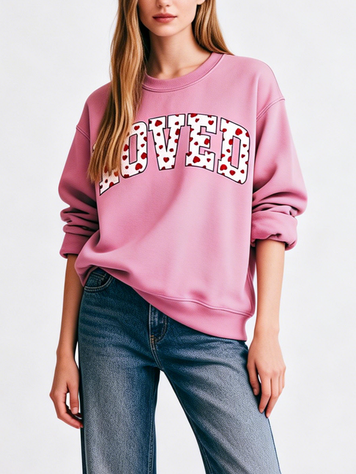 Women's Valentine?¡¥s Loved Graphic Sweatshirt
