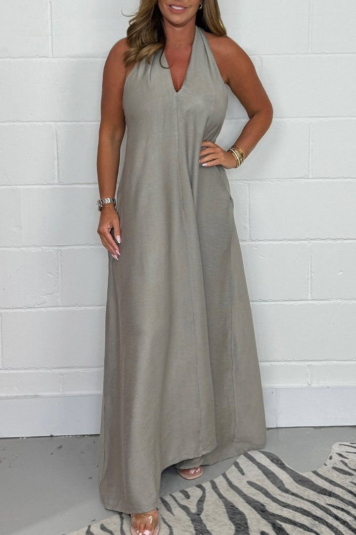 Women's T-Back Floaty Maxi Dress