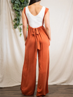 Soft Loose Solid Color Wide Leg Jumpsuit
