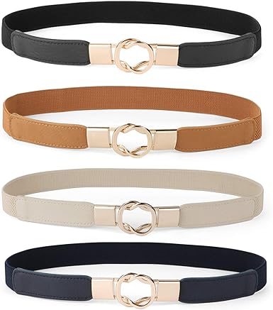 Women’s Skinny Dress Belts: Elastic Retro Waist Belts for Versatile Styling