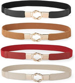 Women’s Skinny Dress Belts: Elastic Retro Waist Belts for Versatile Styling