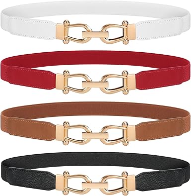 Women’s Skinny Dress Belts: Elastic Retro Waist Belts for Versatile Styling