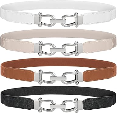 Women’s Skinny Dress Belts: Elastic Retro Waist Belts for Versatile Styling