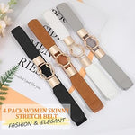 Women’s Skinny Dress Belts: Elastic Retro Waist Belts for Versatile Styling