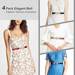 Women’s Skinny Dress Belts: Elastic Retro Waist Belts for Versatile Styling