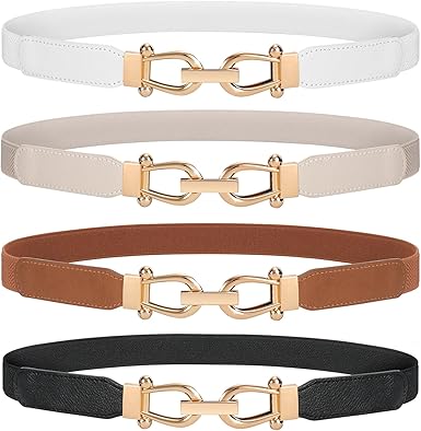 Women’s Skinny Dress Belts: Elastic Retro Waist Belts for Versatile Styling