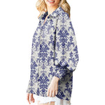 Casual Women Vintage Paisley Floral Print Lantern Long Sleeve Blouse