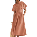 Women’s Summer Striped Shirt Dress