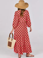 Women's Casual Vacation Flowy Printed Maxi Dress