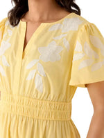 Women's Casual Printed Smocked Waist Maxi Dress