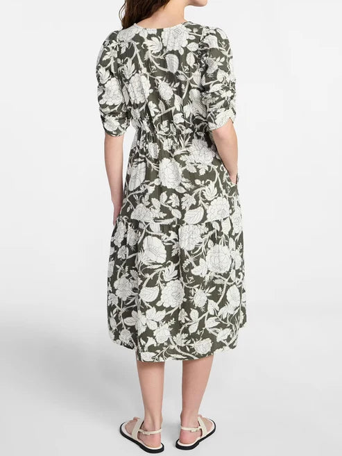 Women's Casual Flowy Grace V-Neck Dress