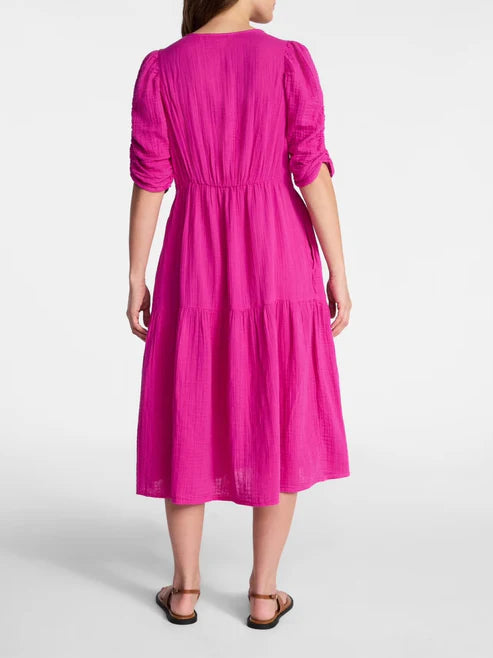 Women's Casual Flowy Grace V-Neck Dress