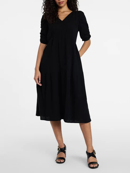 Women's Casual Flowy Grace V-Neck Dress