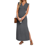Summer Dresses for Women 2026 Wrink Free Beach Vacation Dress Sundresses Ladies Tropical Pockets Maxi Dress