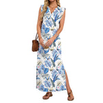 Summer Dresses for Women 2026 Wrink Free Beach Vacation Dress Sundresses Ladies Tropical Pockets Maxi Dress