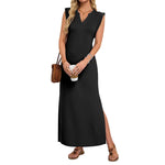 Summer Dresses for Women 2026 Wrink Free Beach Vacation Dress Sundresses Ladies Tropical Pockets Maxi Dress
