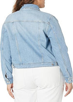 The DropJai Cropped Denim Chic Jacket