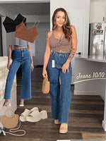 Supgoreou Women's Wide Leg Jeans: High Waisted Trendy Flare for Effortless Chic