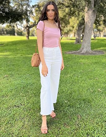 Supgoreou Women's Wide Leg Jeans: High Waisted Trendy Flare for Effortless Chic