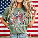 Vintage USA 250th Anniversary God Bless America Washed Tee