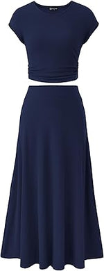 Women's 2026 Summer&Spring Two Piece Skirt Set