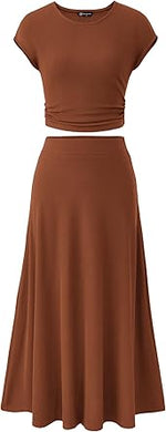 Women's 2026 Summer&Spring Two Piece Skirt Set