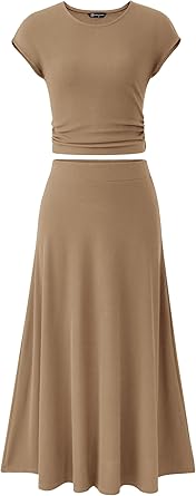 Women's 2026 Summer&Spring Two Piece Skirt Set