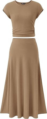 Women's 2026 Summer&Spring Two Piece Skirt Set