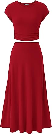 Women's 2026 Summer&Spring Two Piece Skirt Set