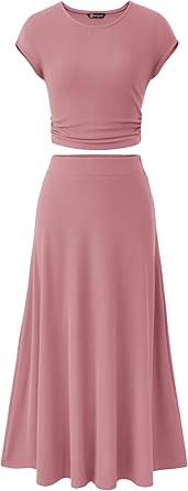 Women's 2026 Summer&Spring Two Piece Skirt Set