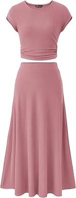 Women's 2026 Summer&Spring Two Piece Skirt Set