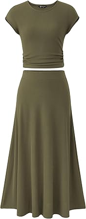 Women's 2026 Summer&Spring Two Piece Skirt Set