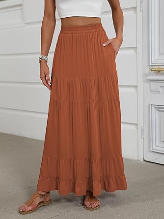 Women's Mock-Neck Matching Set: Effortless Wrinkle-Free Knit Midi Skirt Outfit