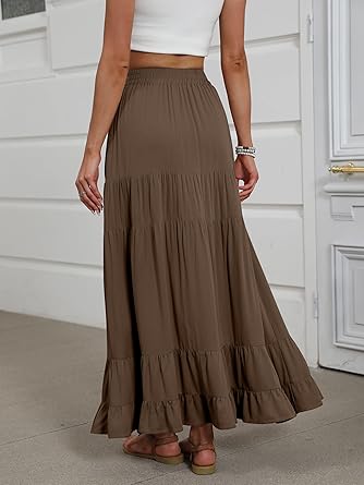 Women's Mock-Neck Matching Set: Effortless Wrinkle-Free Knit Midi Skirt Outfit