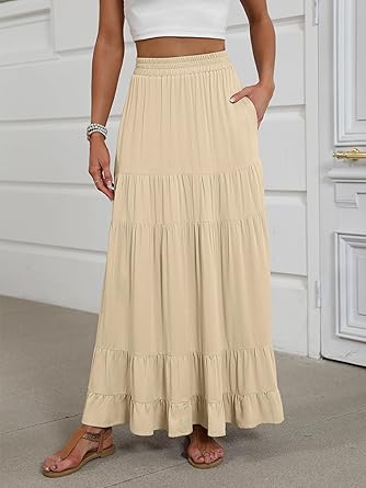 Women's Mock-Neck Matching Set: Effortless Wrinkle-Free Knit Midi Skirt Outfit