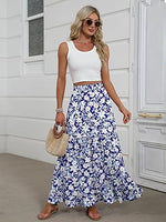 Women's Mock-Neck Matching Set: Effortless Wrinkle-Free Knit Midi Skirt Outfit